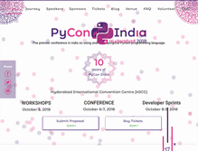 Tablet Screenshot of in.pycon.org